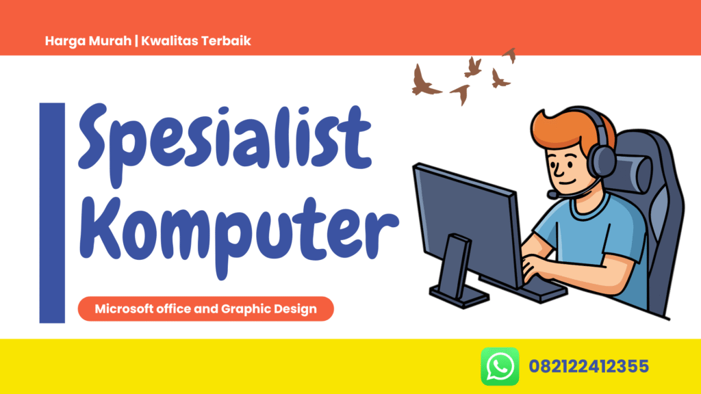 Belajar Komputer Microsoft Office word, excel, PowerPoint dengan pakarnya harga murah terbaik